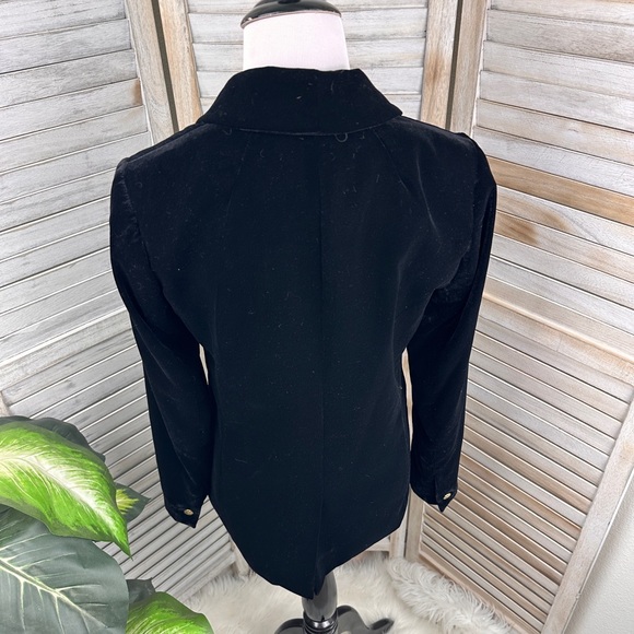 J Crew NWOT Vivenne Black Velvet Blazer Fitted Tailored Jacket Size 2 Classic - Picture 6 of 10